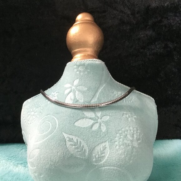 MILOR Sterling Silver 925 Omega Necklace Chain Choker 16 in 20g - Picture 2 of 9